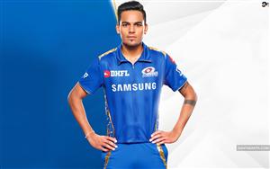 Indian cricketer Rahul Chahar - a right handed batsman